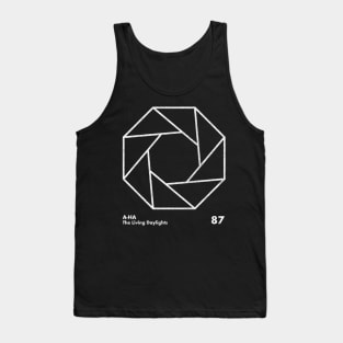 A-Ha The Living Daylights / Minimal Graphic Design Tribute Tank Top